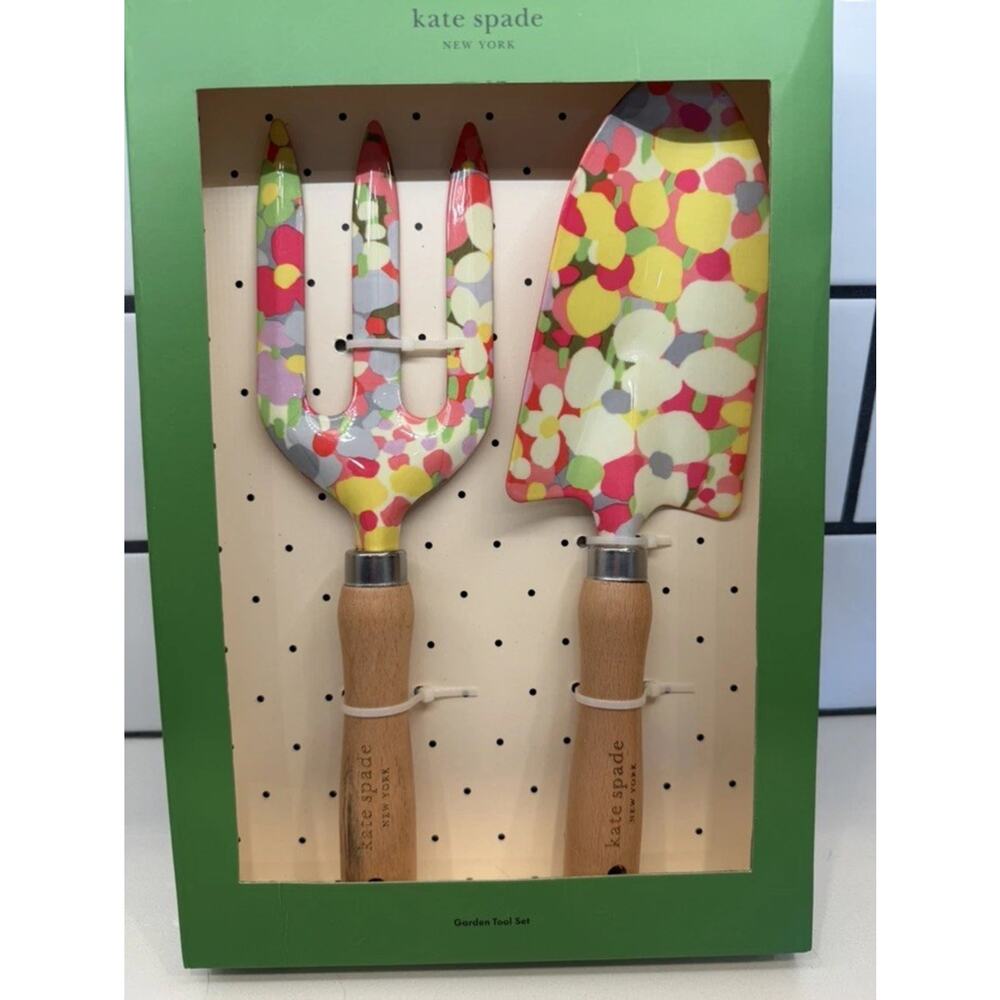 Kate Spade Garden Tool Set NEW Floral Dot Patternβ Tirdent Trowel Set Pink NEW